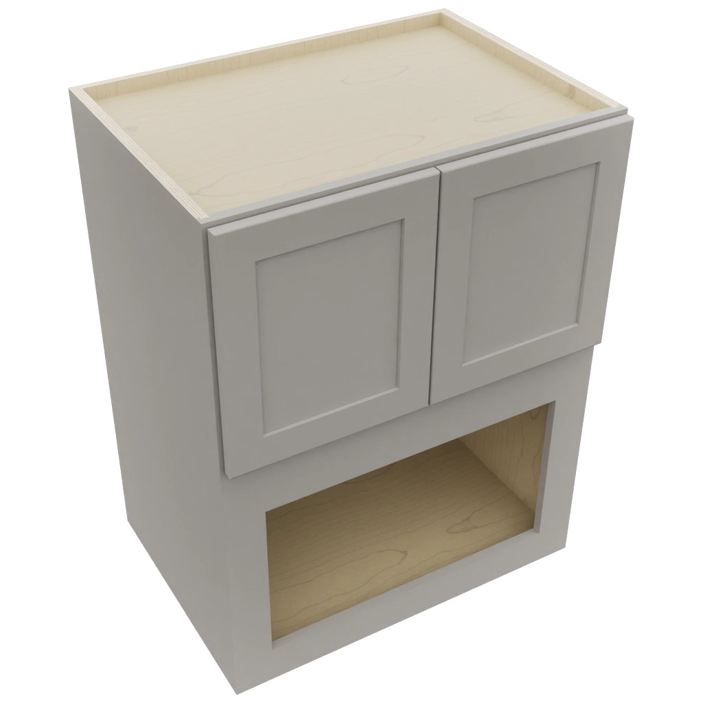 Fabuwood Galaxy Nickel MC303921 Wall Microwave Cabinet, Top View