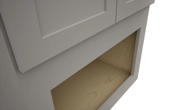 Fabuwood Galaxy Nickel MC304221 Wall Microwave Cabinet, Detail View