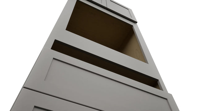 Fabuwood Galaxy Nickel OC3390C Tall Oven Cabinet Combo, Detail View