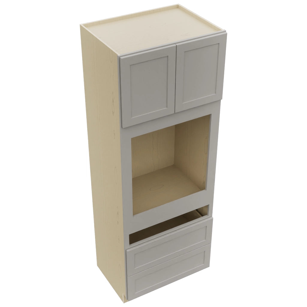 Fabuwood Galaxy Nickel OC3393C Tall Oven Cabinet Combo, Top View