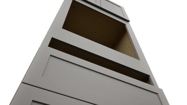 Fabuwood Galaxy Nickel OC3393C Tall Oven Cabinet Combo, Detail View