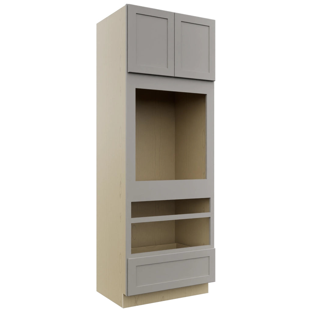 Fabuwood Galaxy Nickel OC3393D Tall Oven Cabinet Double, Front View
