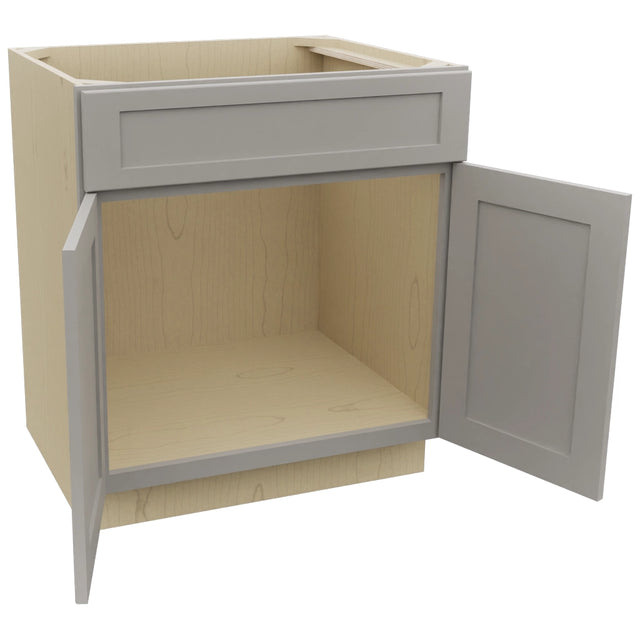 Fabuwood Galaxy Nickel SB30 Base Sink Cabinet, Open View