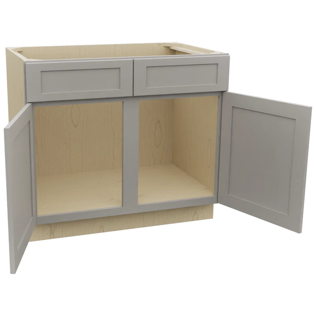 Fabuwood Galaxy Nickel SB39 Base Sink Cabinet, Open View