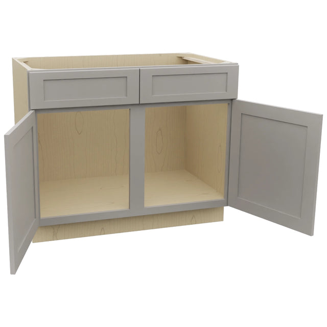 Fabuwood Galaxy Nickel SB42 Base Sink Cabinet, Open View