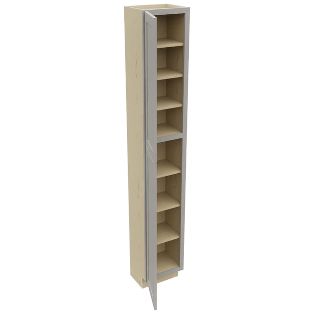 Fabuwood Galaxy Nickel TP151293 Tall Pantry Cabinet, Open View