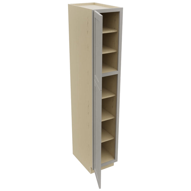 Fabuwood Galaxy Nickel TP152484 Tall Pantry Cabinet, Open View