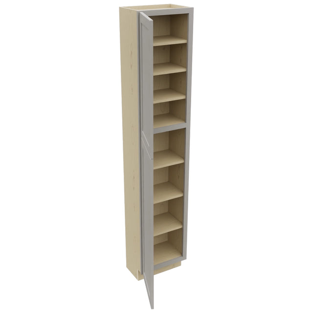 Fabuwood Galaxy Nickel TP181290 Tall Pantry Cabinet, Open View
