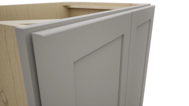 Fabuwood Galaxy Nickel VB30FD Vanity Base Full Height Cabinet, Detail View