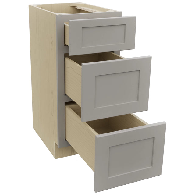 Fabuwood Galaxy Nickel VDB15-34 Vanity Drawer Cabinet, Open View