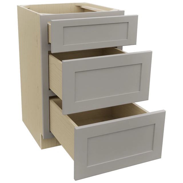Fabuwood Galaxy Nickel VDB21-34 Vanity Drawer Cabinet, Open View