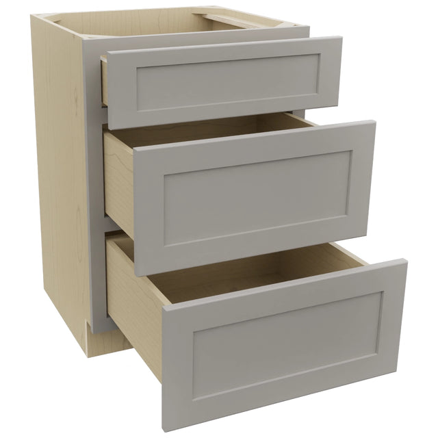 Fabuwood Galaxy Nickel VDB24-34 Vanity Drawer Cabinet, Open View