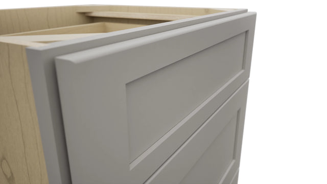 Fabuwood Galaxy Nickel VDB24-34 Vanity Drawer Cabinet, Detail View
