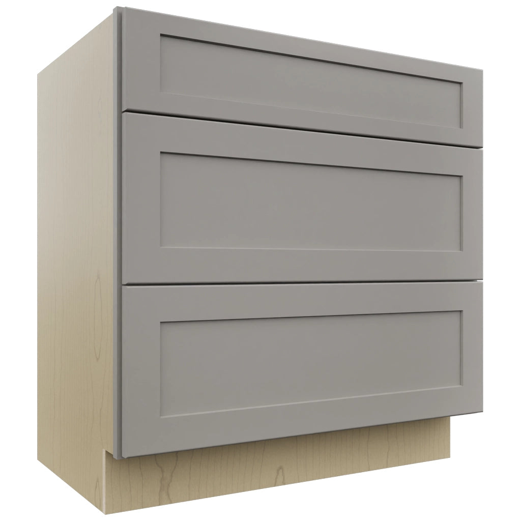 Fabuwood Galaxy Nickel VDB33-34 Vanity Drawer Cabinet, Front View
