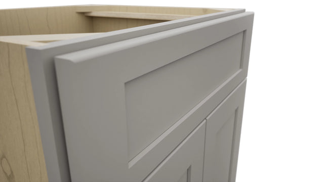 Fabuwood Galaxy Nickel VSB24-34 Vanity Sink Cabinet, Detail View