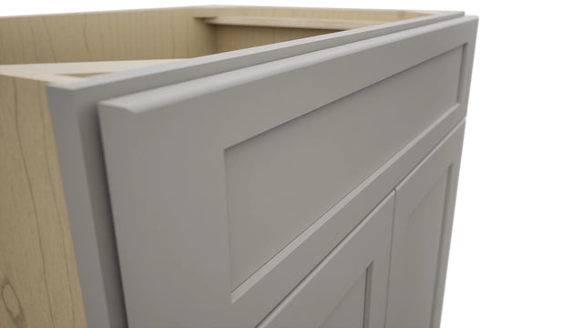 Fabuwood Galaxy Nickel VSB30-34 Vanity Sink Cabinet, Detail View