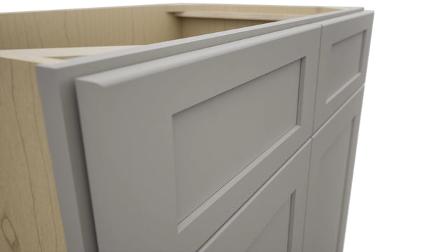 Fabuwood Galaxy Nickel VSB33-34 Vanity Sink Cabinet, Detail View