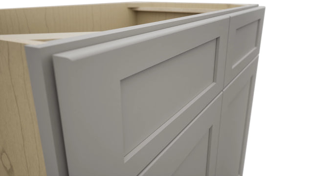 Fabuwood Galaxy Nickel VSB36-34 Vanity Sink Cabinet, Detail View