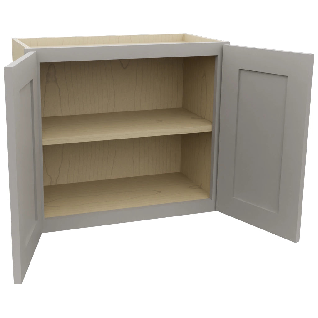Fabuwood Galaxy Nickel W2421 Wall Standard Cabinet, Open View