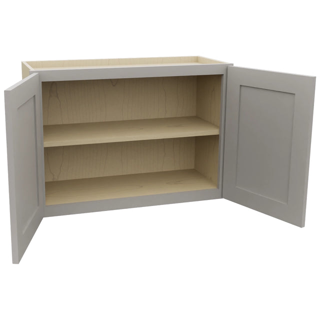 Fabuwood Galaxy Nickel W3021 Wall Standard Cabinet, Open View