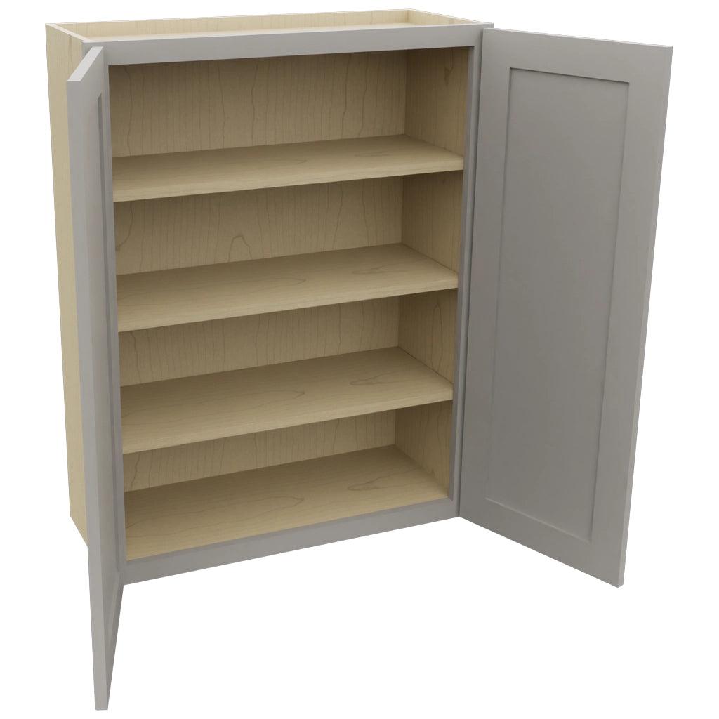 Fabuwood Galaxy Nickel W3039 Wall Standard Cabinet, Open View