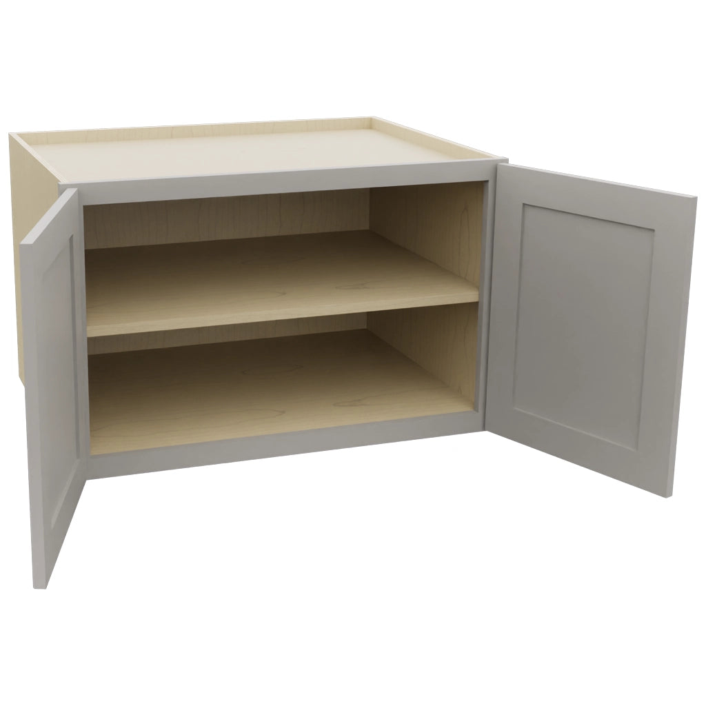 Fabuwood Galaxy Nickel W332124 Wall Deep Cabinet, Open View