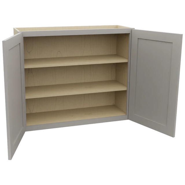 Fabuwood Galaxy Nickel W3630 Wall Standard Cabinet, Open View