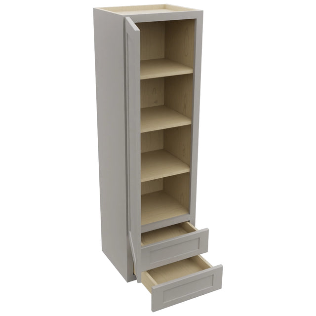 Fabuwood Galaxy Nickel WD1860 Wall Drawer Cabinet, Open View