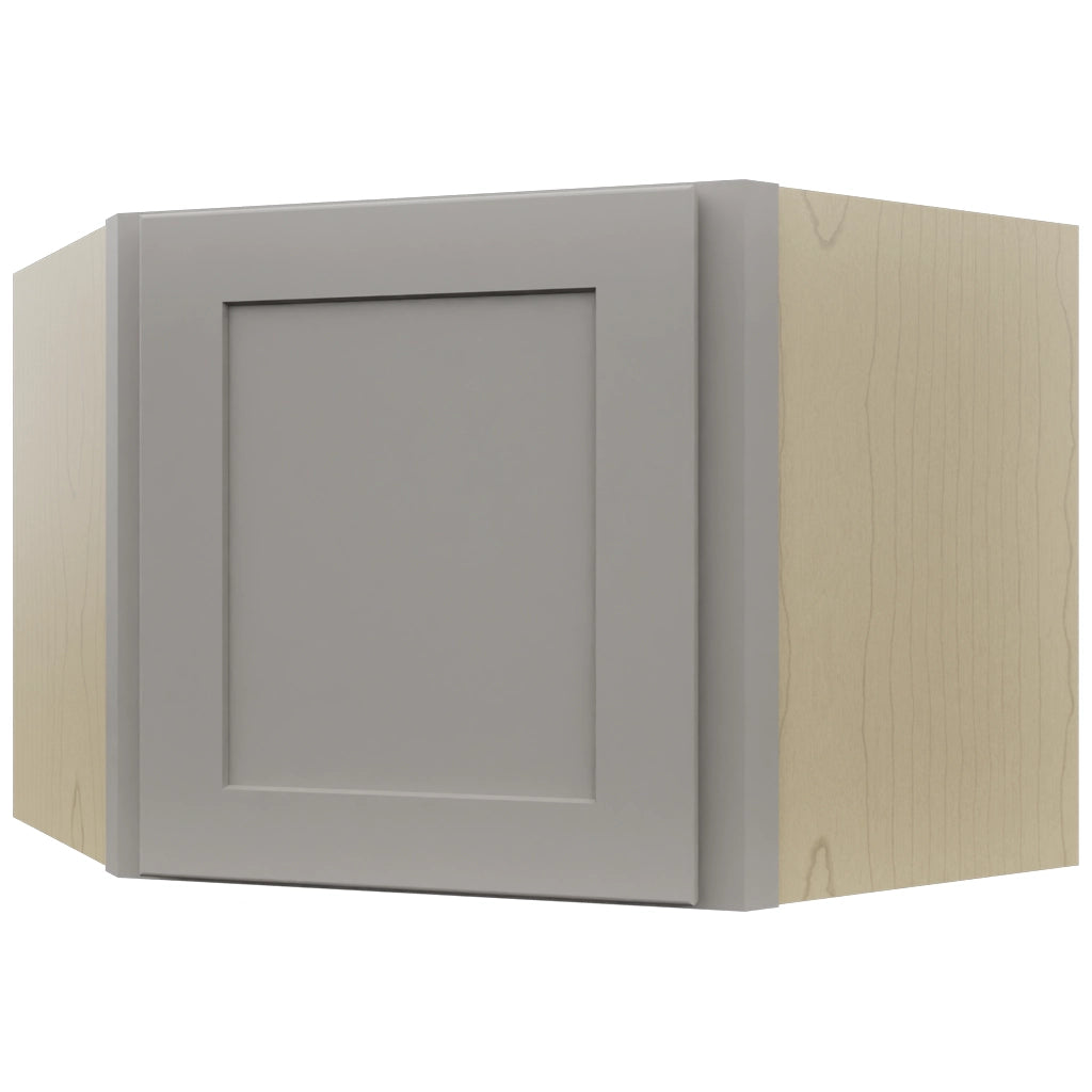 Fabuwood Galaxy Nickel WDC2418 Wall Corner Diagonal Cabinet, Front View