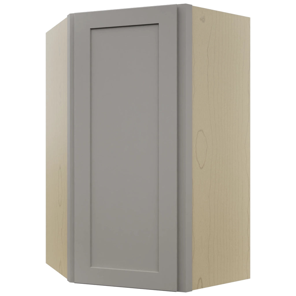 Fabuwood Galaxy Nickel WDC2439 Wall Corner Diagonal Cabinet, Front View