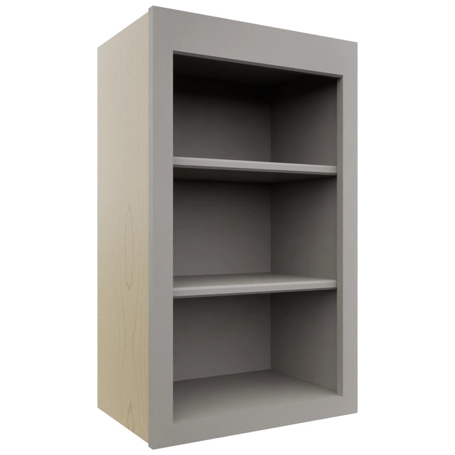 Fabuwood Galaxy Nickel WOS1830 Wall Open Shelf, Front View