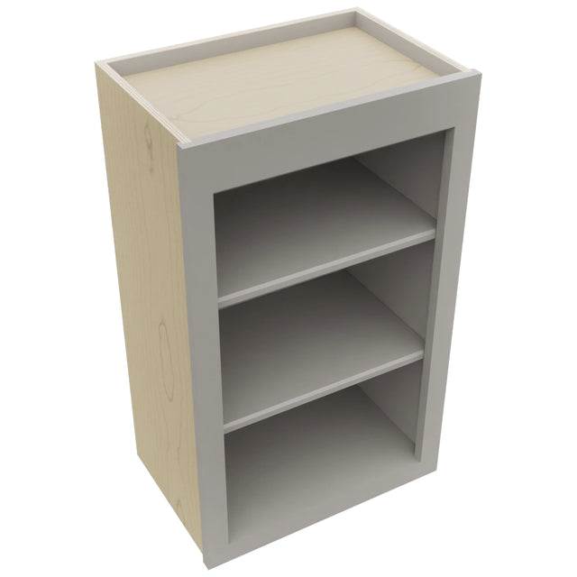 Fabuwood Galaxy Nickel WOS1830 Wall Open Shelf, Top View