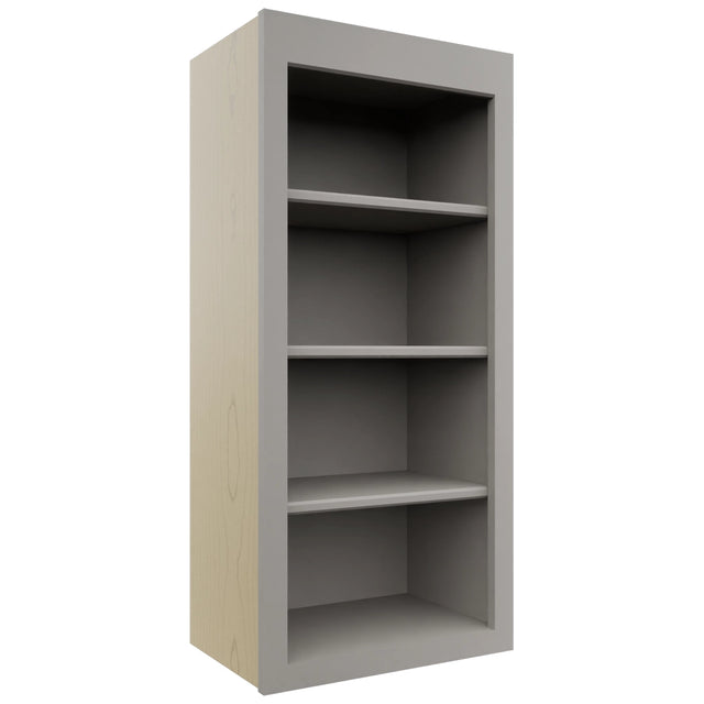 Fabuwood Galaxy Nickel WOS1839 Wall Open Shelf, Front View
