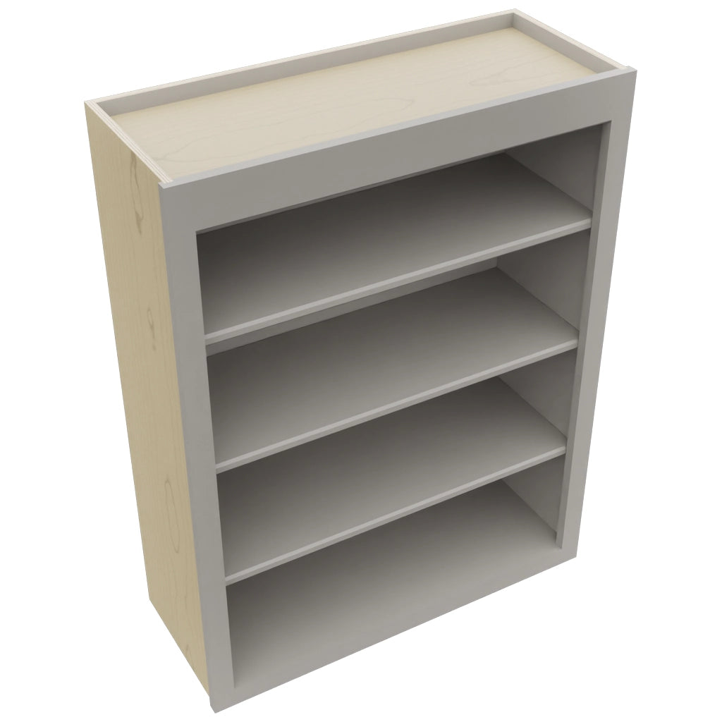 Fabuwood Galaxy Nickel WOS3039 Wall Open Shelf, Top View