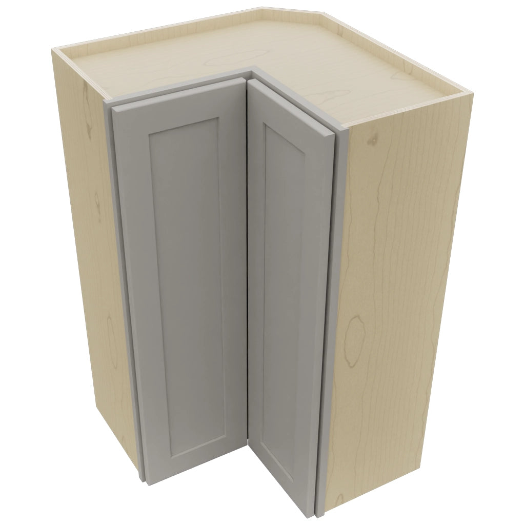 Fabuwood Galaxy Nickel WPC2439 Wall Corner Pie Cabinet, Top View