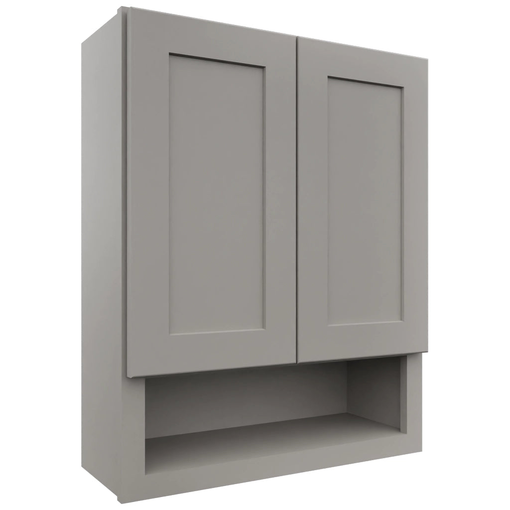 Fabuwood Galaxy Nickel WVS2430 Vanity Wall Storage, Front View