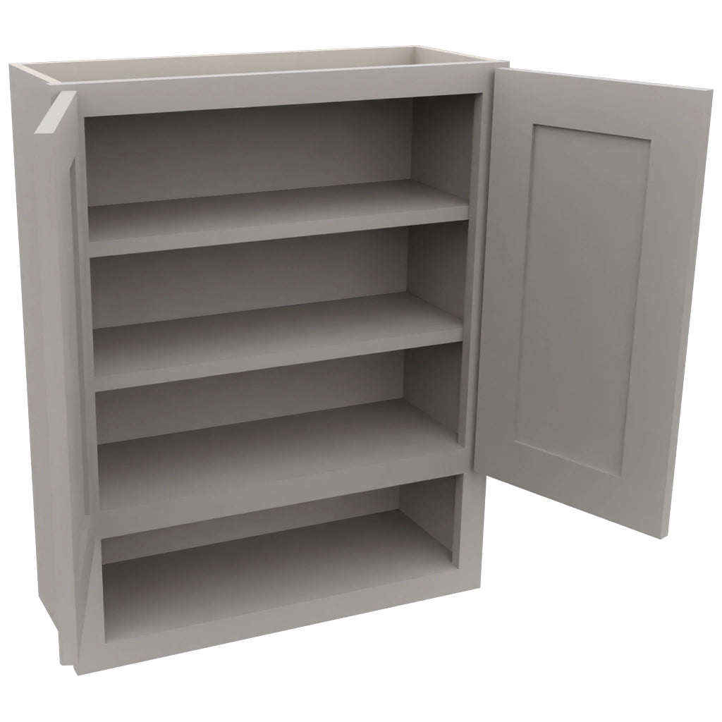 Fabuwood Galaxy Nickel WVS2430 Vanity Wall Storage, Open View