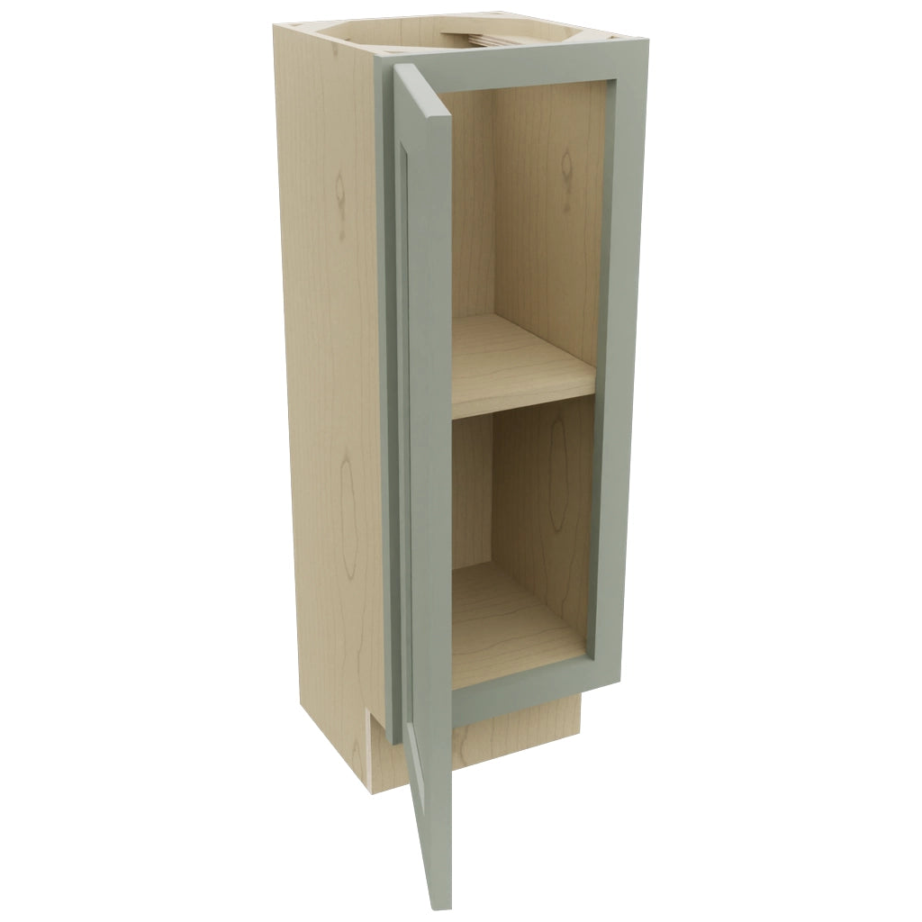 Fabuwood Galaxy Pistachio Green B12FD-12D Base Full Door Cabinet, Open View