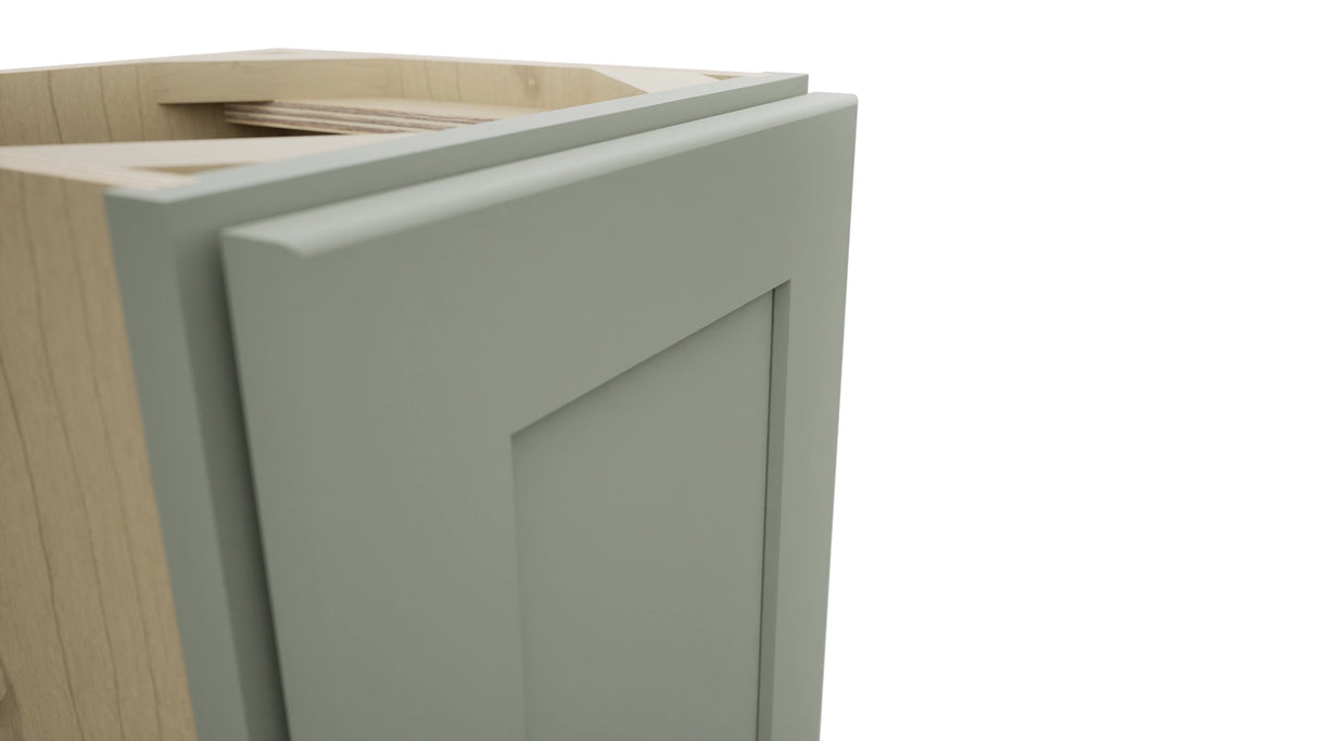 Fabuwood Galaxy Pistachio Green B12FD-12D Base Full Door Cabinet, Detail View