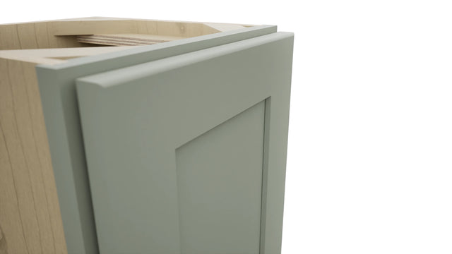 Fabuwood Galaxy Pistachio Green B12FD-12D Base Full Door Cabinet, Detail View