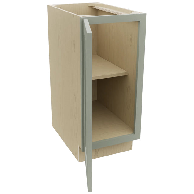 Fabuwood Galaxy Pistachio Green B15FD Base Full Door Cabinet, Open View