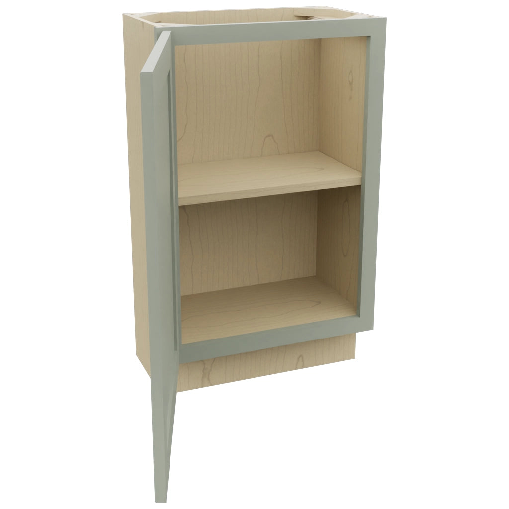Fabuwood Galaxy Pistachio Green B21FD-12D Base Full Door Cabinet, Open View