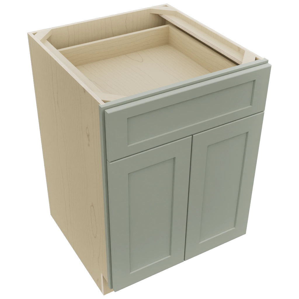 Fabuwood Galaxy Pistachio Green B24 Base Standard Cabinet, Top View