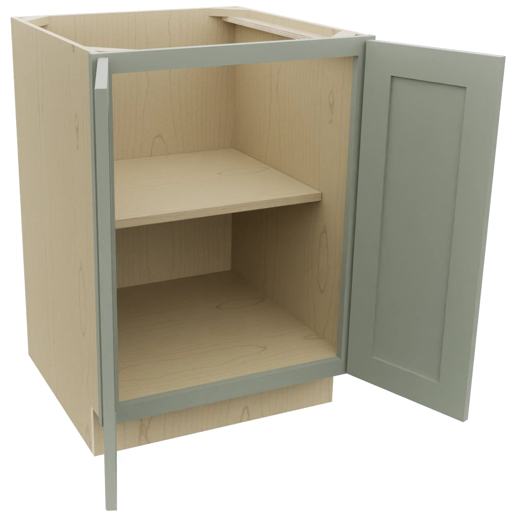 Fabuwood Galaxy Pistachio Green B24FD Base Full Door Cabinet, Open View
