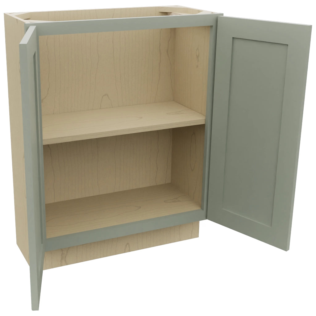Fabuwood Galaxy Pistachio Green B27FD-12D Base Full Door Cabinet, Open View