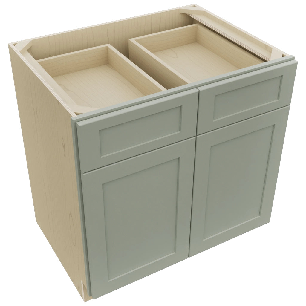 Fabuwood Galaxy Pistachio Green B33 Base Standard Cabinet, Top View
