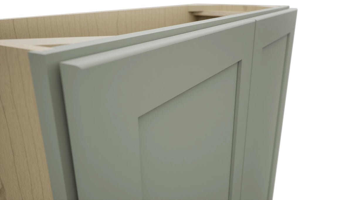 Fabuwood Galaxy Pistachio Green B33FD-12D Base Full Door Cabinet, Detail View