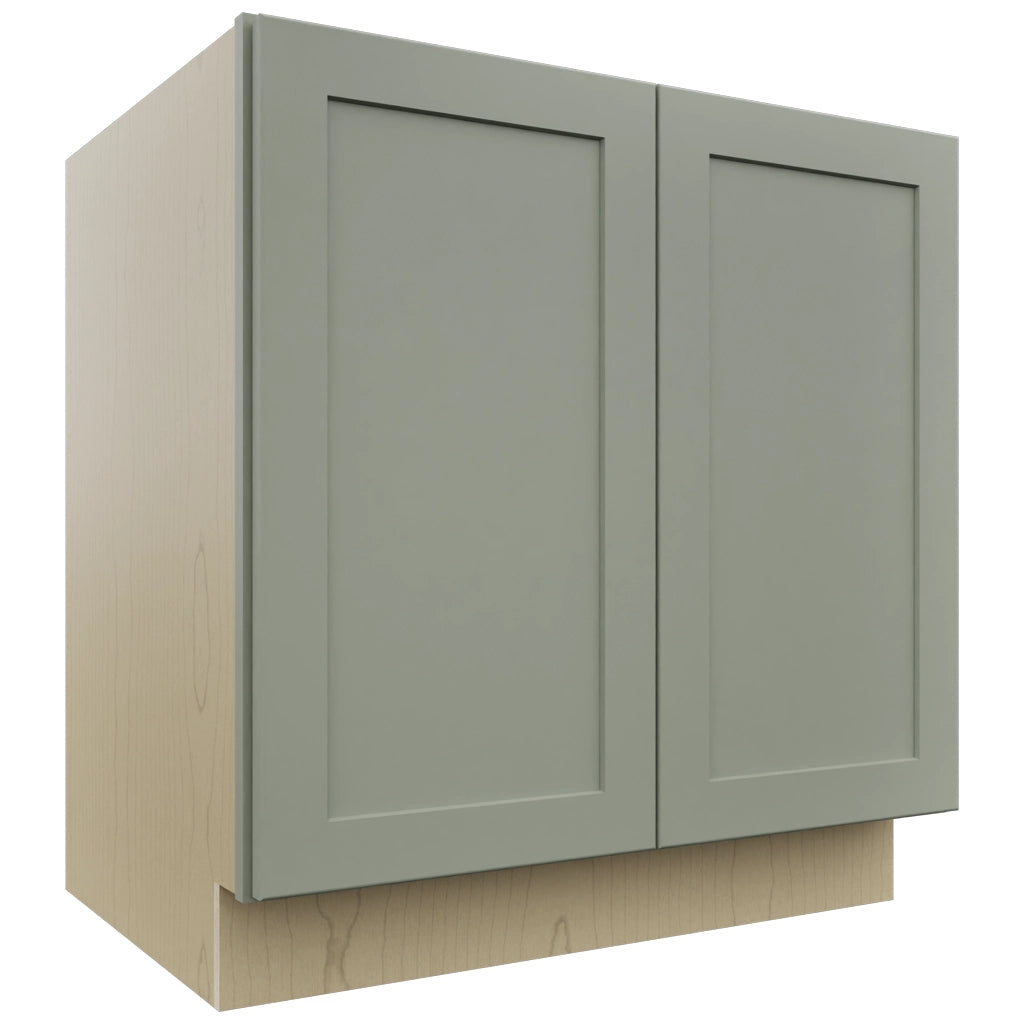Fabuwood Galaxy Pistachio Green B33FD Base Full Door Cabinet, Front View