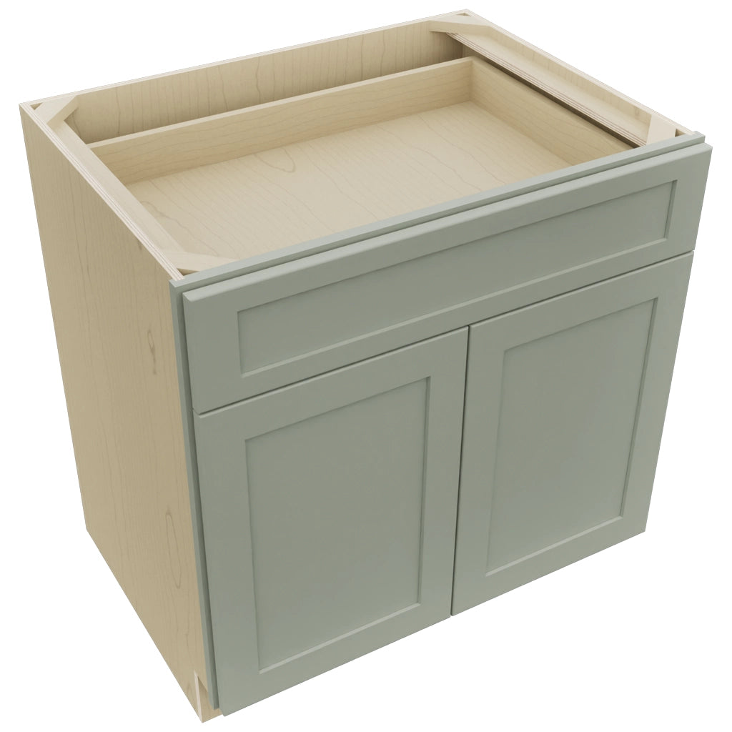 Fabuwood Galaxy Pistachio Green B33SDF Base Standard Cabinet, Top View