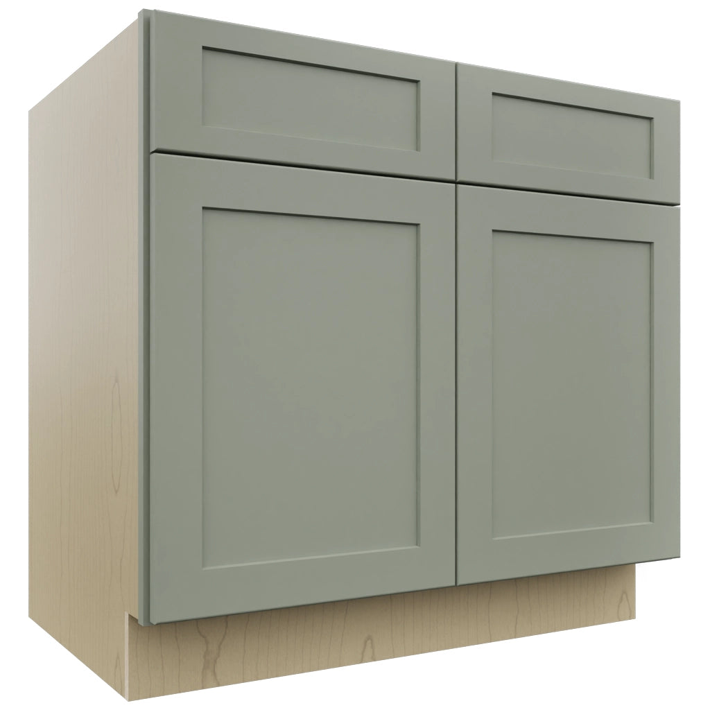 Fabuwood Galaxy Pistachio Green B36 Base Standard Cabinet, Front View